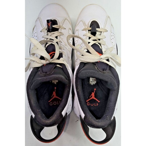 Nike Air Jordan 6 Low White Infrared Leather, Size 8 Black Red, DV1376-106